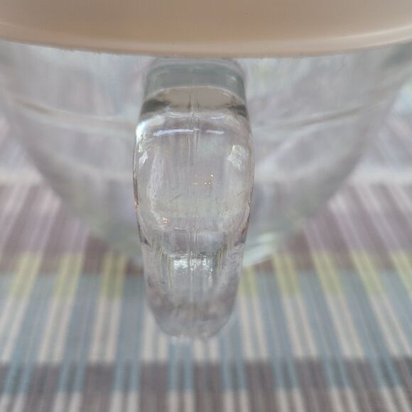 Pampered Chef 4 Cup 1 Quart Classic Glass Measuring Mixing Batter Bowl With Lid - Picture 5 of 10